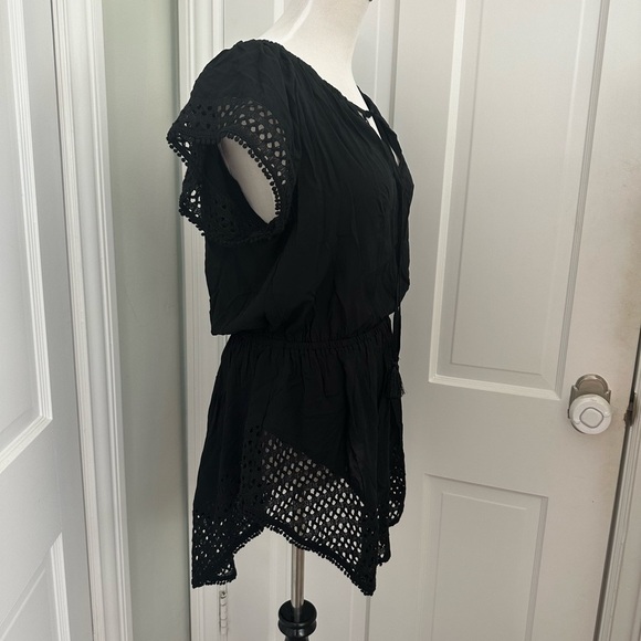 NEW Victoria Secret  Cover-Up black bikini one piece swimsuit coverup Small - Picture 4 of 8